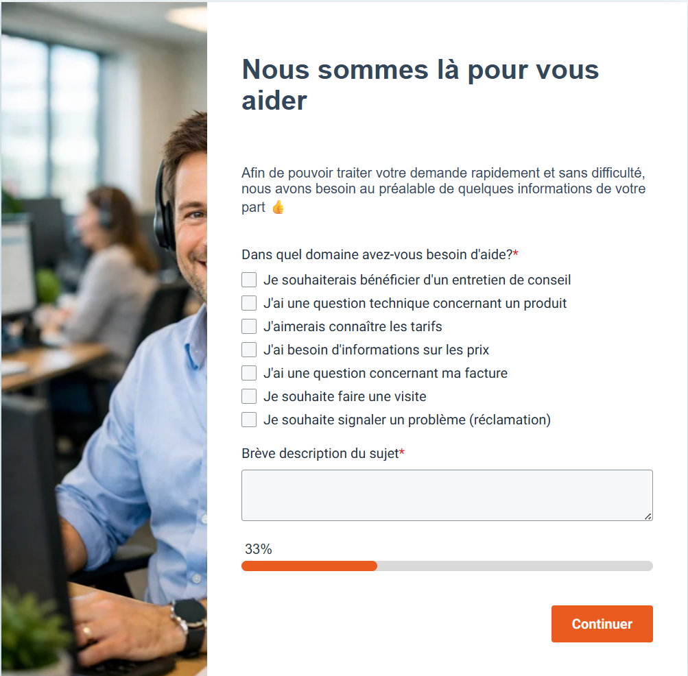 Formulaire de contact