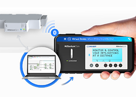Mittels App das virtuelle Display anzeigen und bedienen